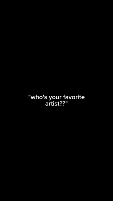 Превью шаблона «who's ur fav artist»