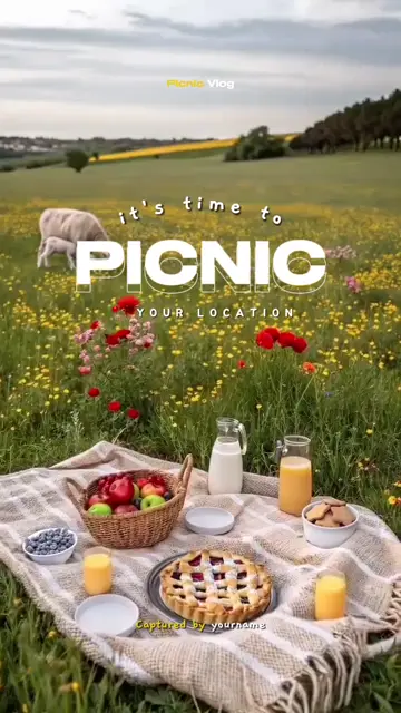 Превью шаблона «Picnic Vlog»
