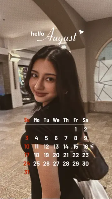 Превью шаблона «#calendarhelloaugust»