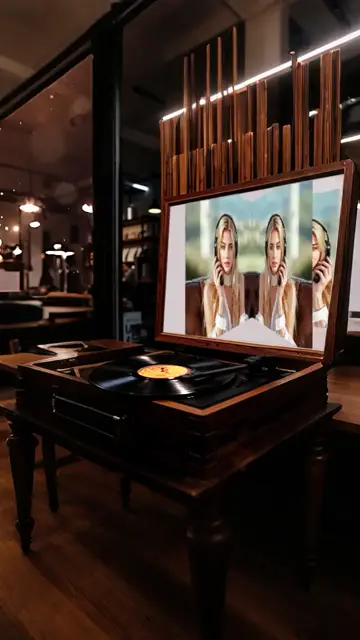 Превью шаблона «vinyl record theme»