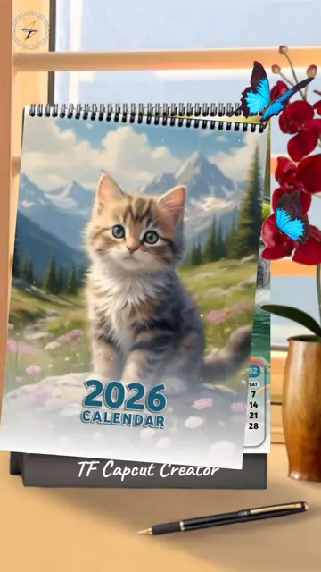 Превью шаблона «Kalender Meja 2026»