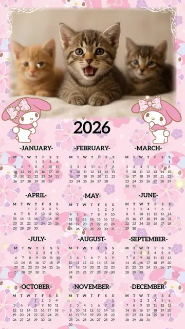 Превью шаблона «2026calendar/年間カレンダー»