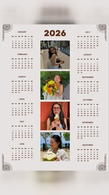 Превью шаблона «My 2026 CALENDAR»