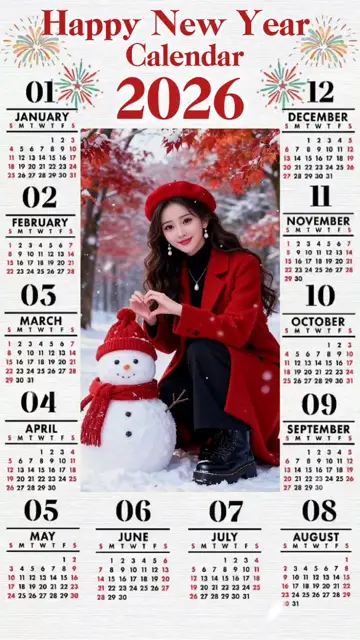 Превью шаблона «Calendar 2026»