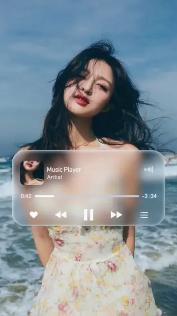 Превью шаблона «Music player trend»