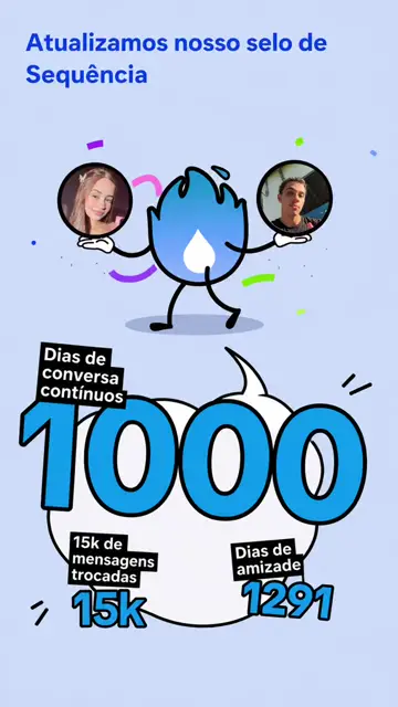 Превью шаблона «Foguinho 1000 dias»