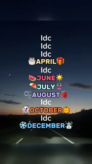 Превью шаблона «MONTHS🎂🍉❄️🎃»