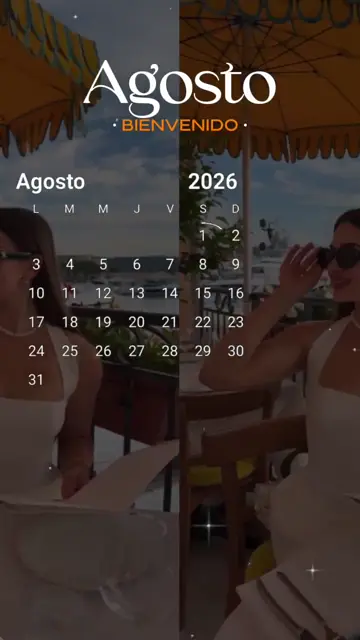 Превью шаблона «Bienvenido agosto»