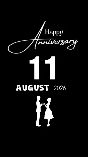 Превью шаблона «11 AUG ANNIVERSARY»